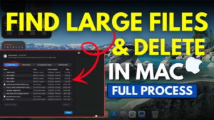 How to Find Large Files Taking Up Space on Mac