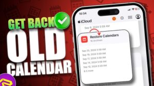 How to Recover Deleted Calendar Events on iPhone