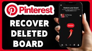 how to restore deleted Pinterest boards